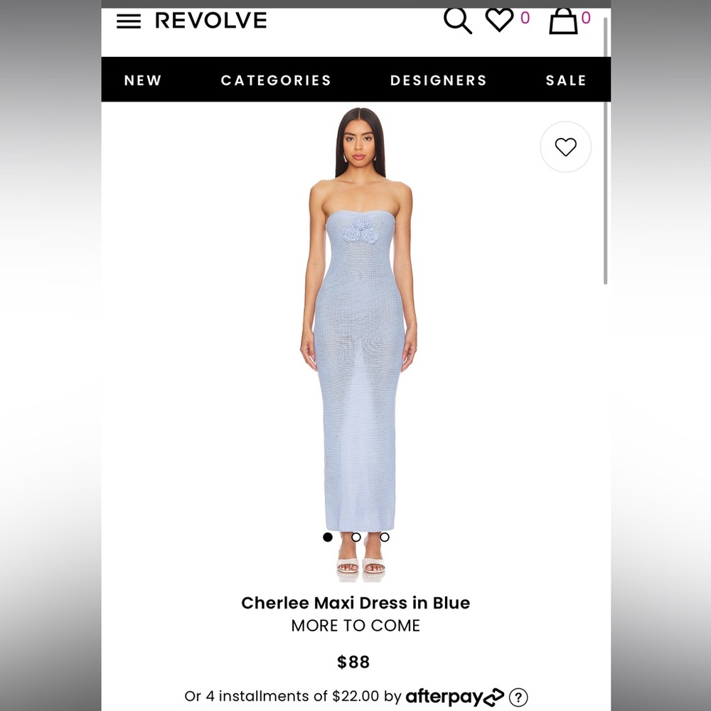 Revolve Cherlee Maxi Dress in Blue